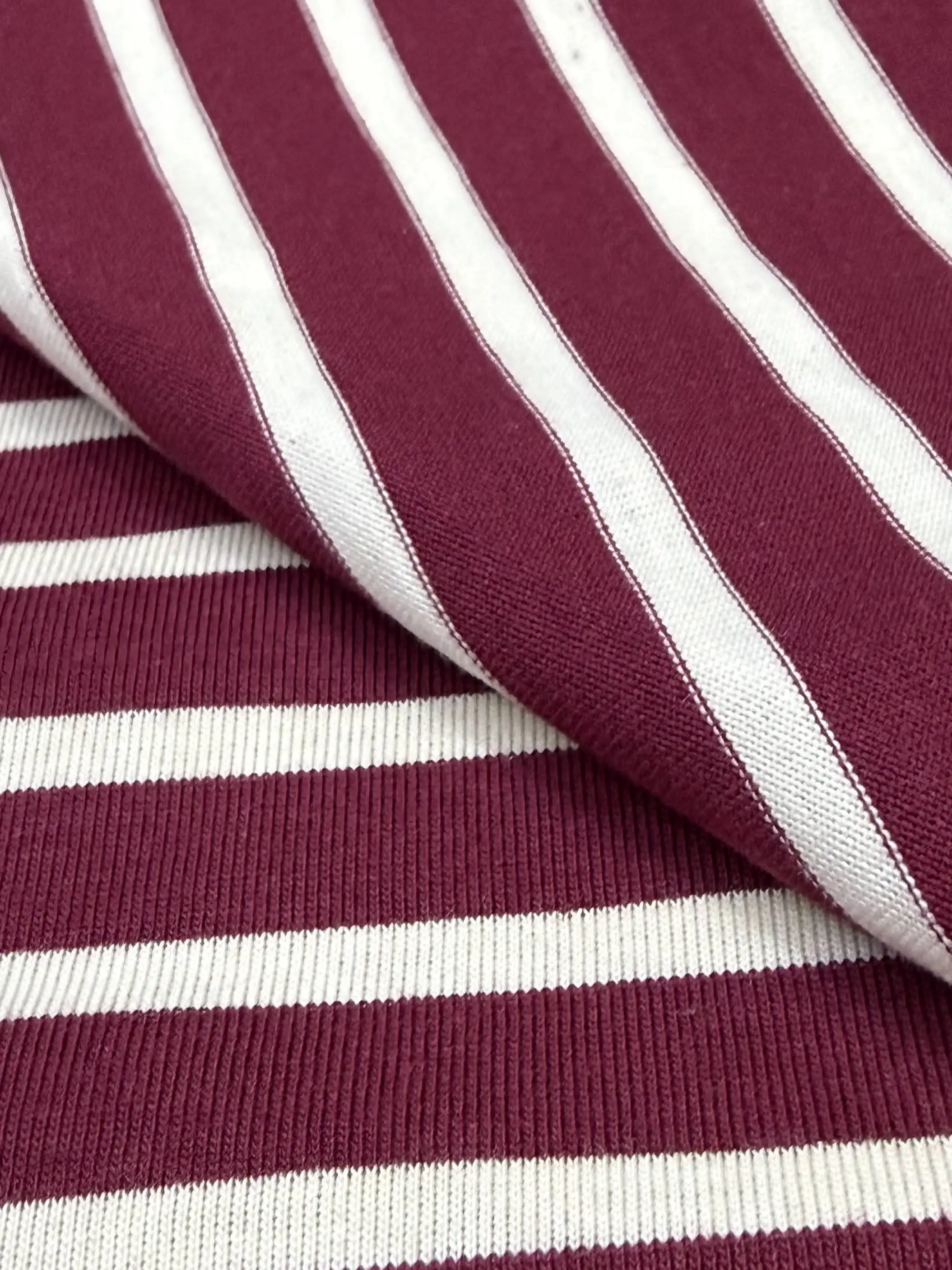 20支CVC單面條 - 布料細節展示圖 2